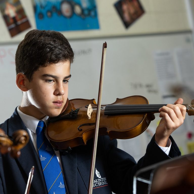 Taunton School Prep Boy Playing Violin