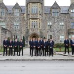 boys standing infront of Taunton School