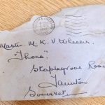 The envelope from Michael Wheeler's 1945 letter