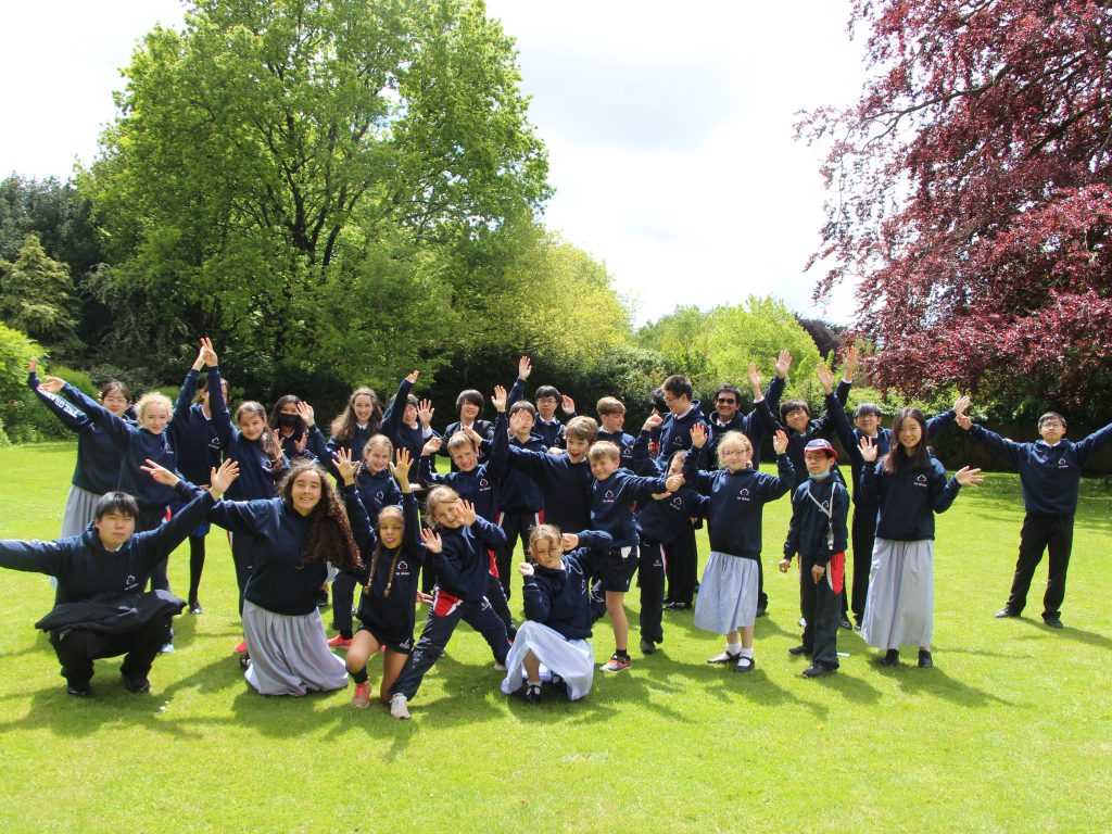 A group of International School students