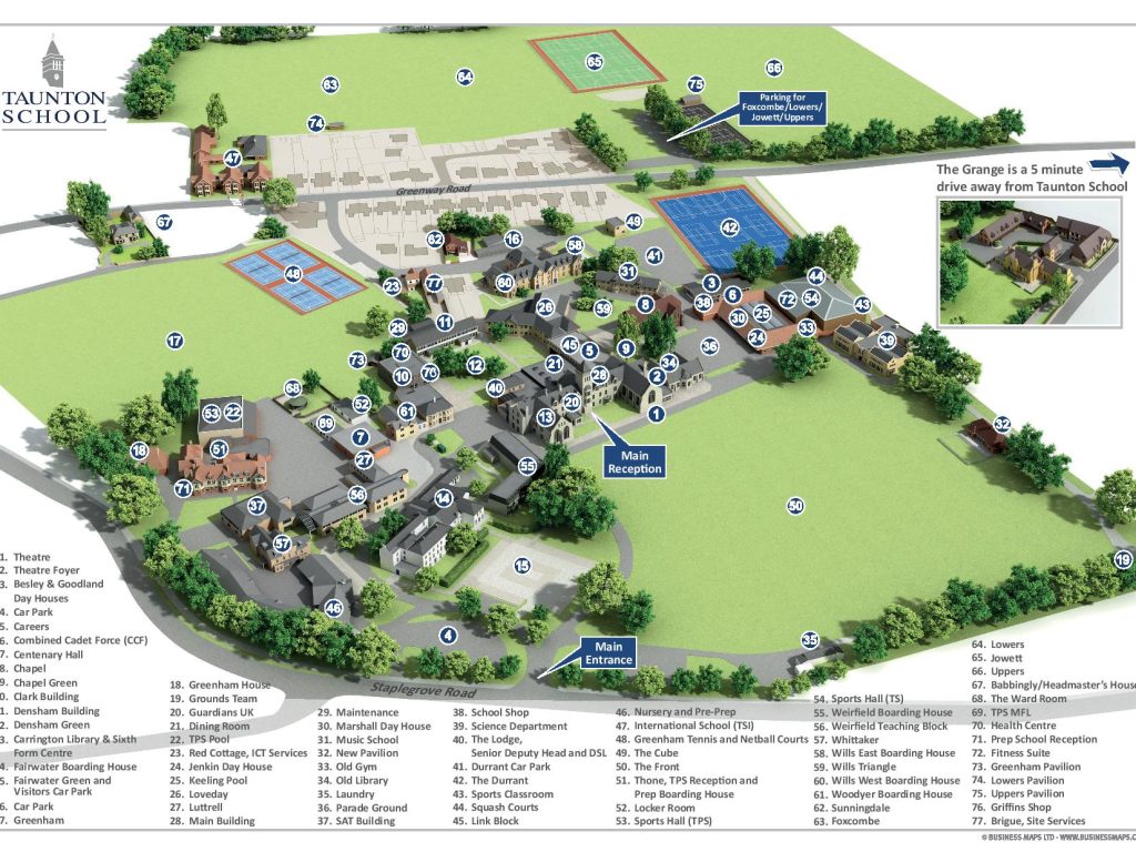3d map of Taunton School