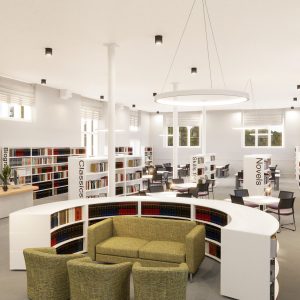 The new Taunton School library