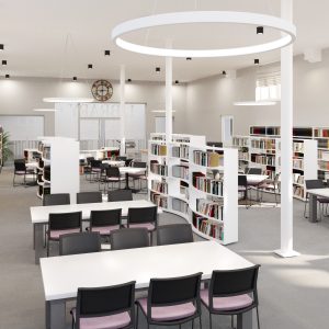 The new Taunton School library